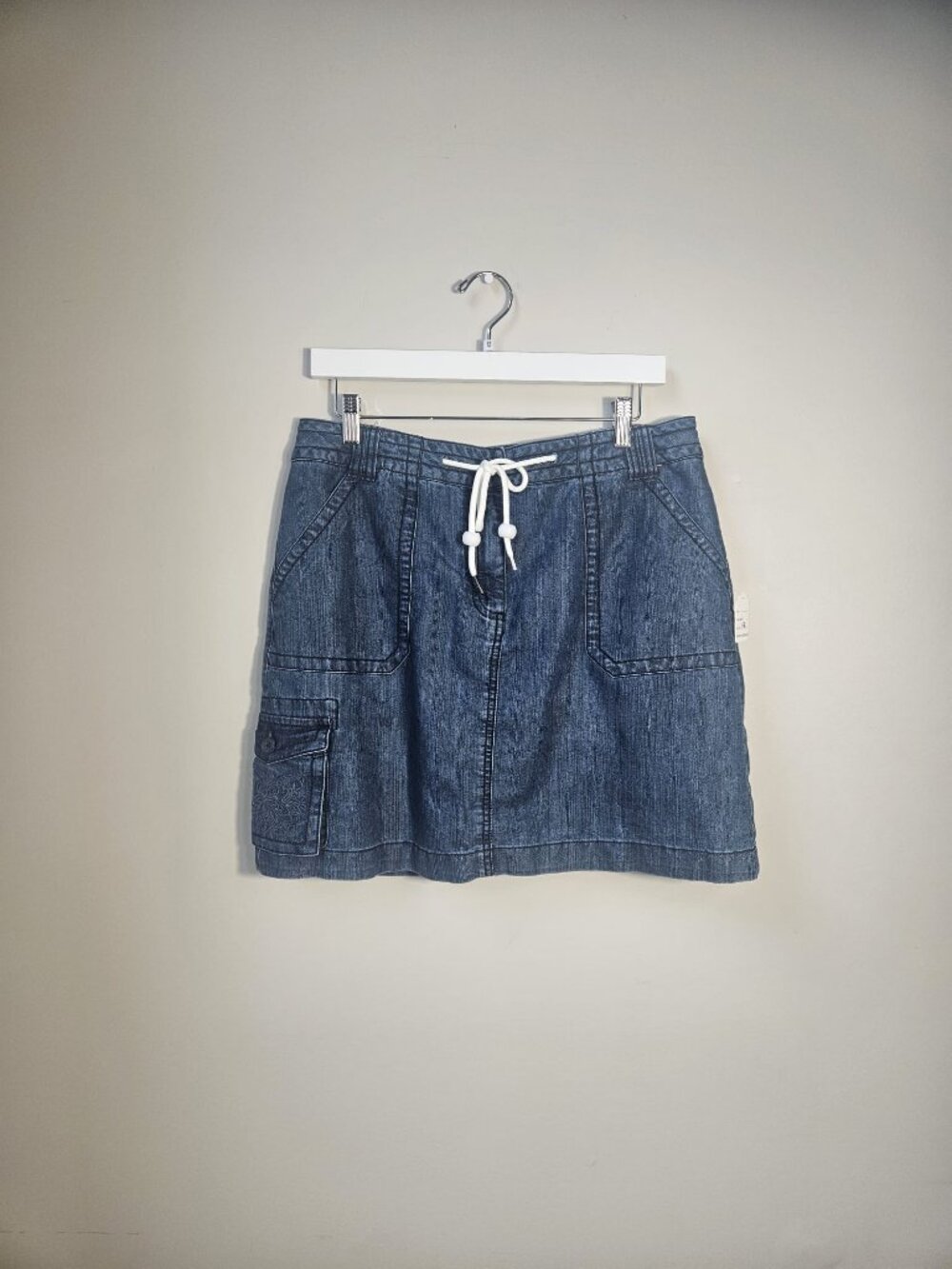 GH Bass Chambray Utility Cargo Skirt  ~ Size 12